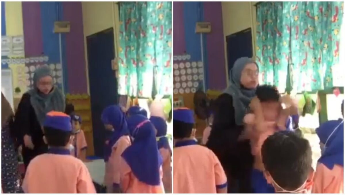 Teacher seen throwing child in viral video