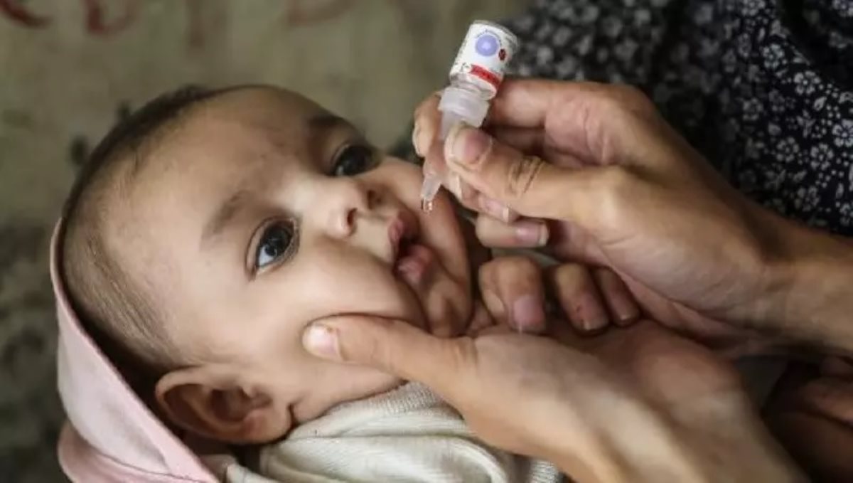 Sanitizer given to babies instead of polio drops