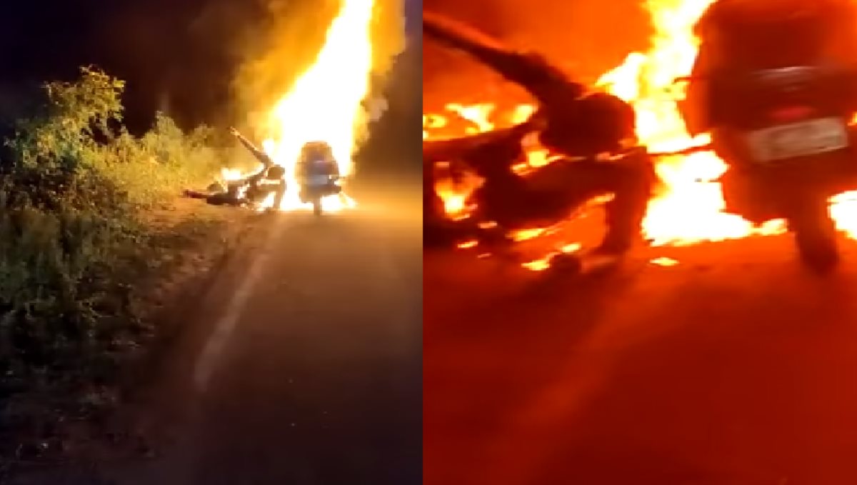 pondicherry-famer-died-two-wheeler-fire-accident