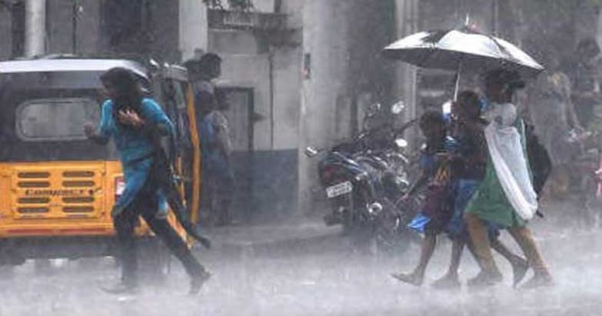 Heavy rain is likely to occur in across Tamil Nadu today, according to the Chennai Meteorological Department.