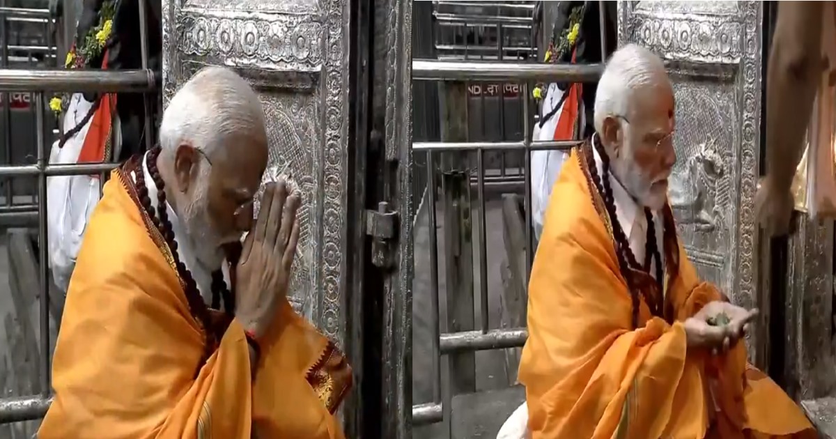 PM Narendra Modi pray at Ramanathaswamy Temple in Rameswaram 