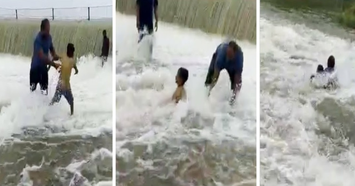 karnataka-tumkur-father-and-son-fallen-in-river-viral-v