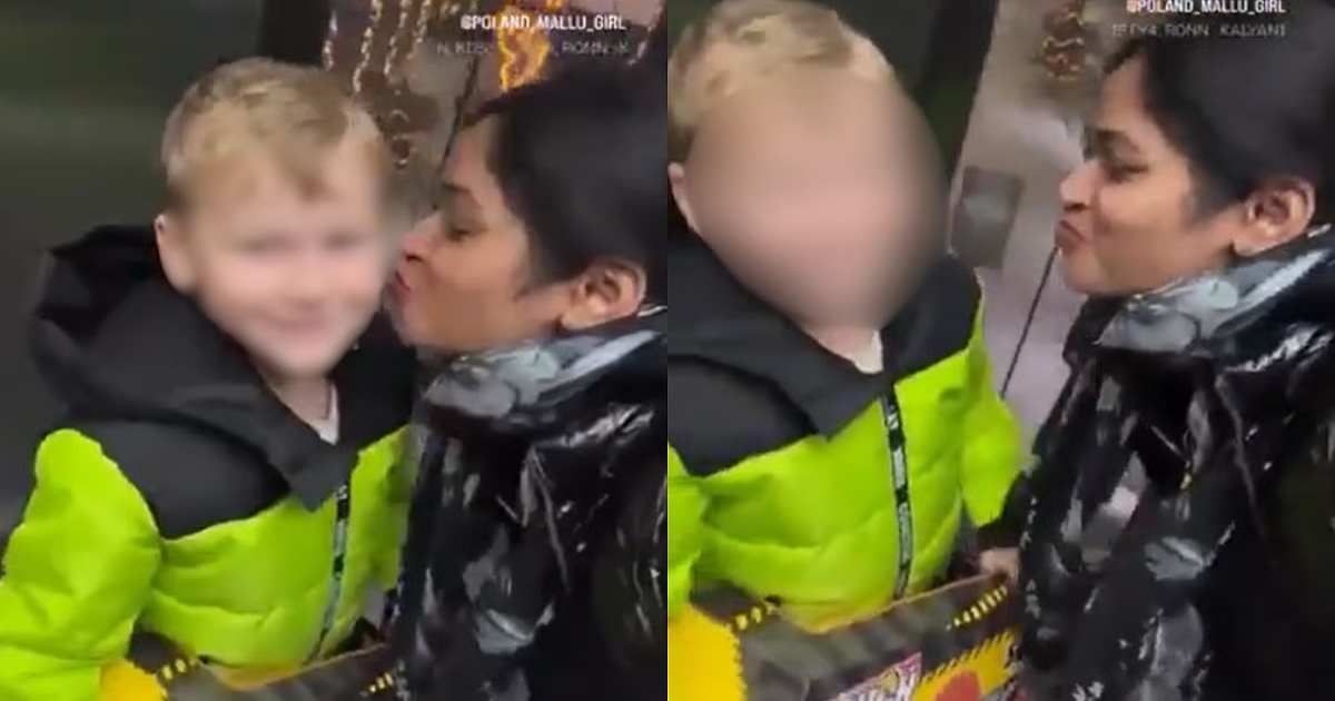 poland-indian-woman-lift-boy-kiss-controversy
