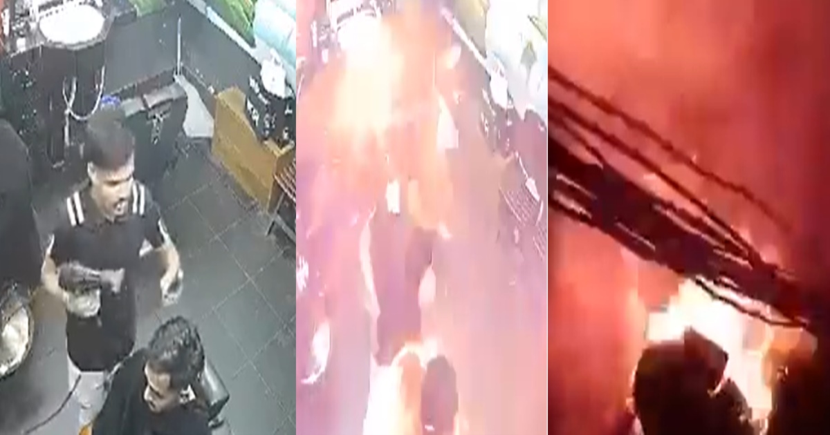 Beauty Parlor Saloon Fire Accident Video