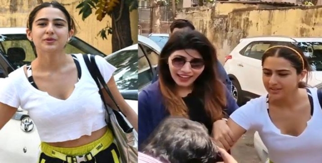 Fan kissed actress sara alikhan at gym video goes viral