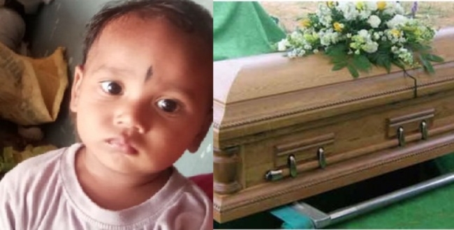 Parents shocked for baby still alive in funeral