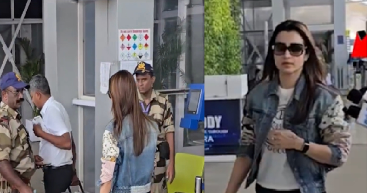 Trisha Ignores Question About TVK Leader Vijay at Chennai Airport