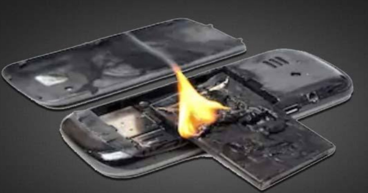 Cellphone battery blast one death 