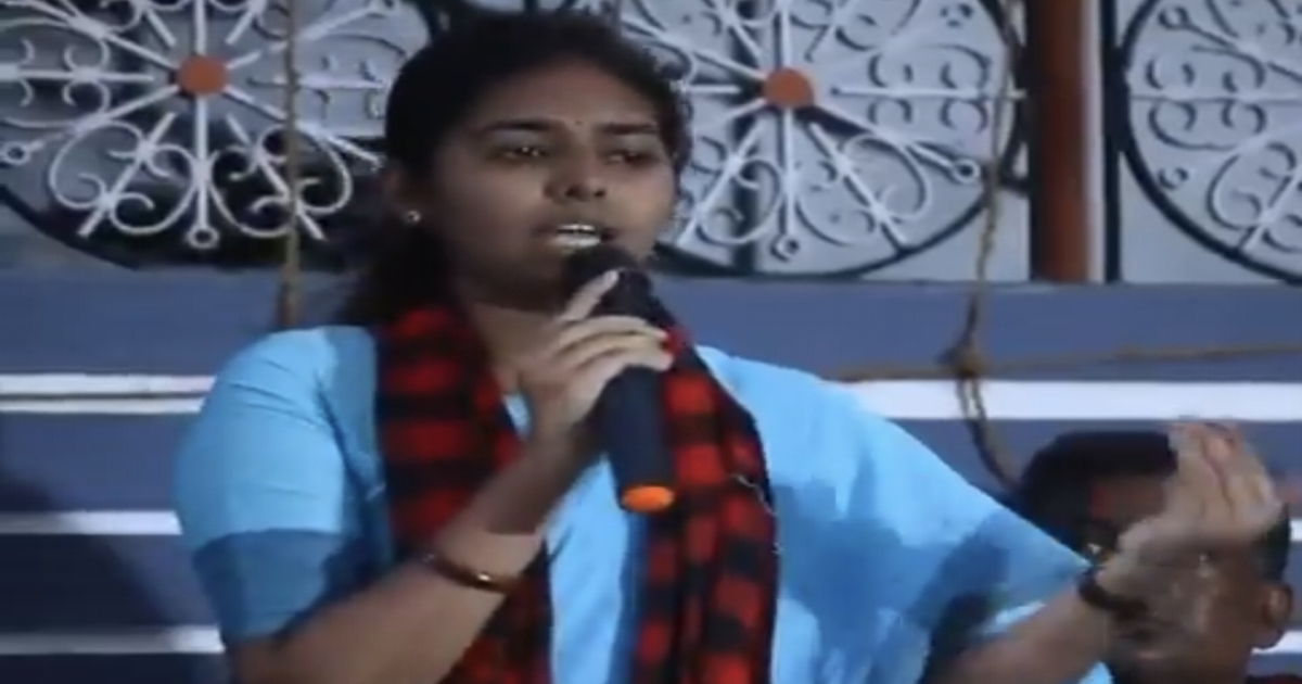 dmk-woman-leader-criticizes-vijay-family-comments-T8EQL6