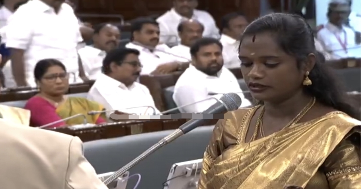 pallavi-oath-taking-pregnant-mla-tamilnadu-assembly