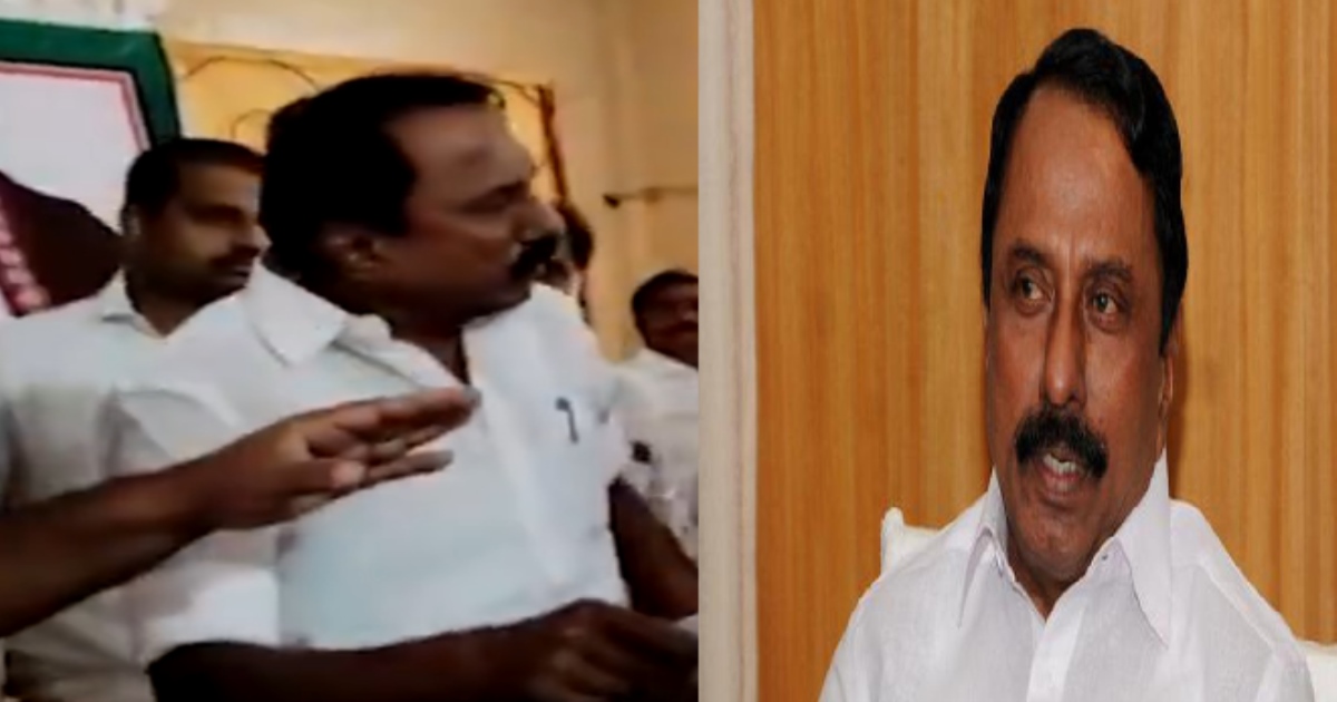 fight in Front of Former AIADMK Minister KA Sengottaiyan 