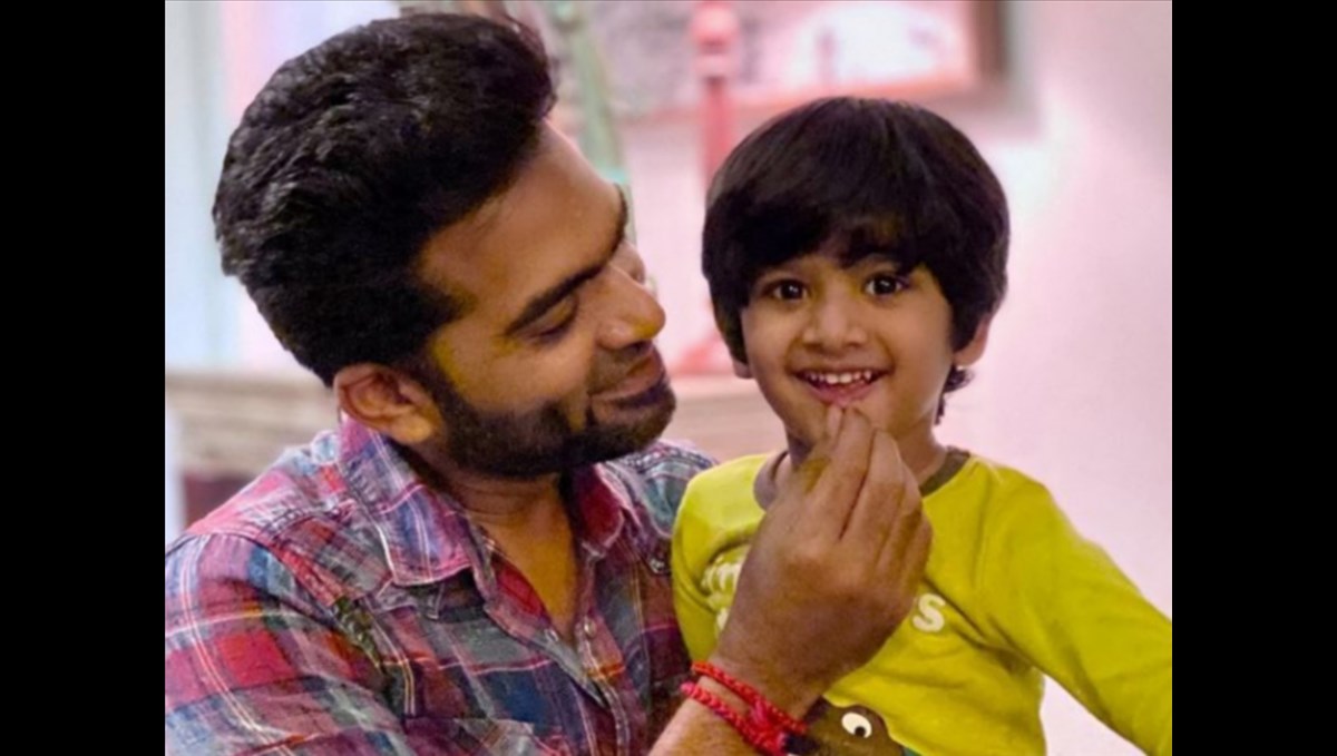 simbu play with her sister's son video viral