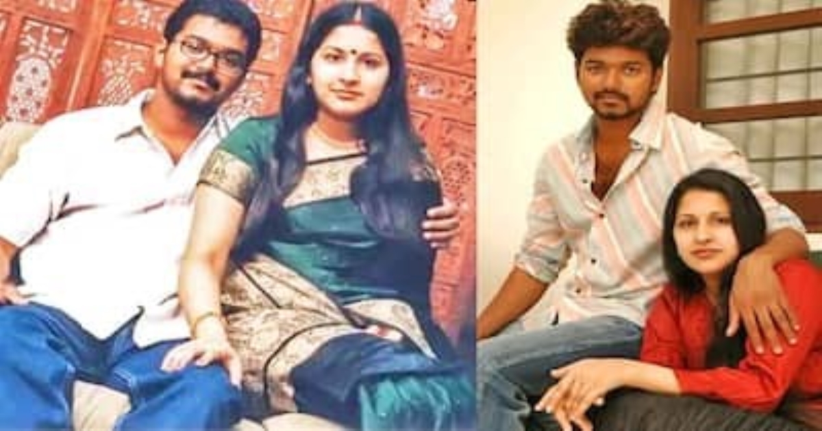 Thalapathy vijay with his sister in law