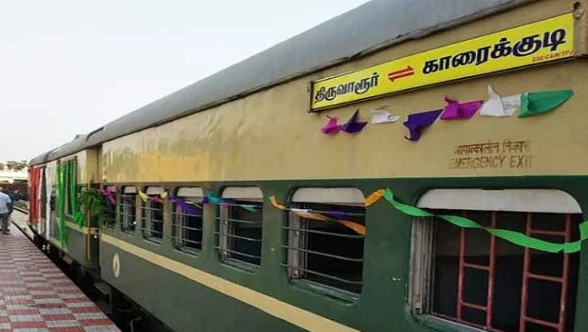 special train for karaikudi to thiruvarur