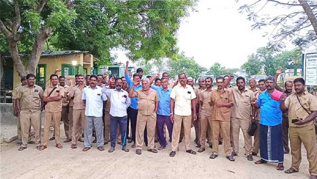 cuddalore-thittakudi-govt-bus-employees-protest
