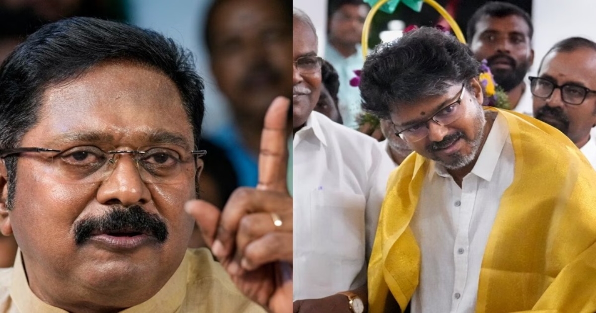 TTV Dhinakaran Slams TVK Over ‘Horse Trading’ Allegation in Tamil Nadu Politics