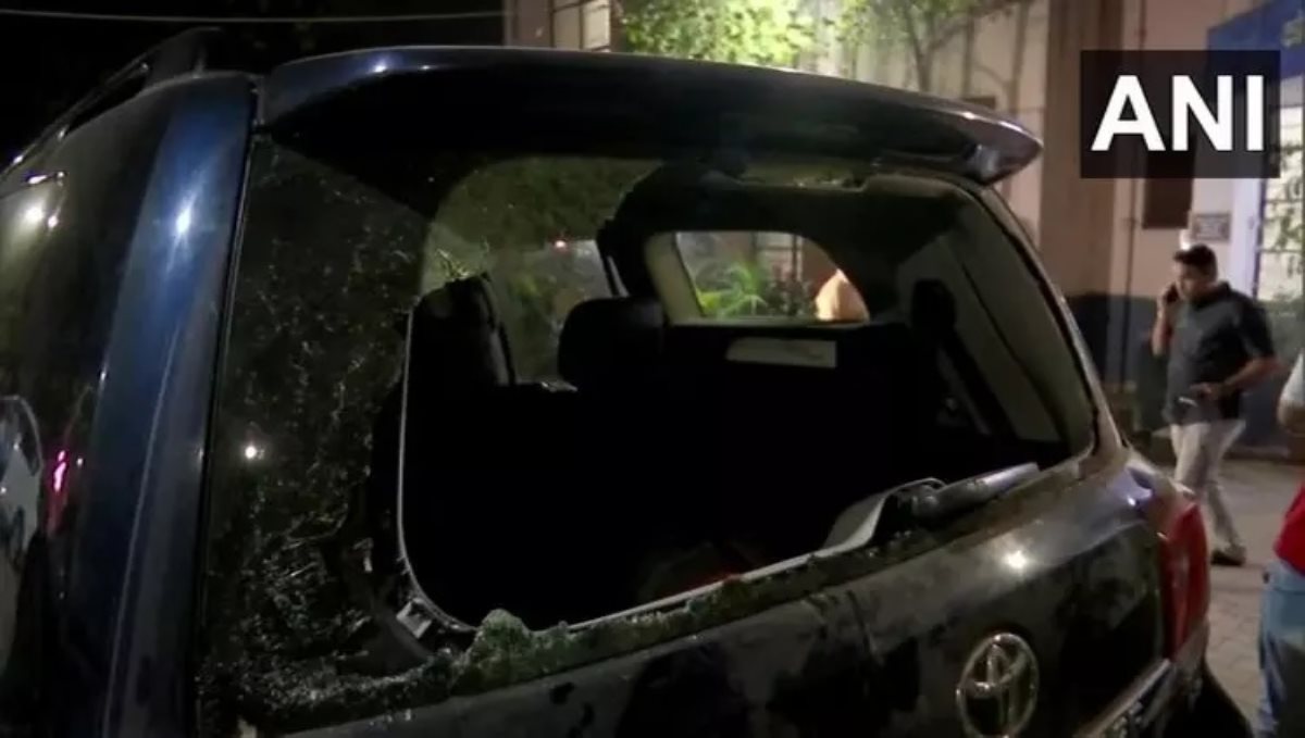 Stone pelting on ruling party MLA's car