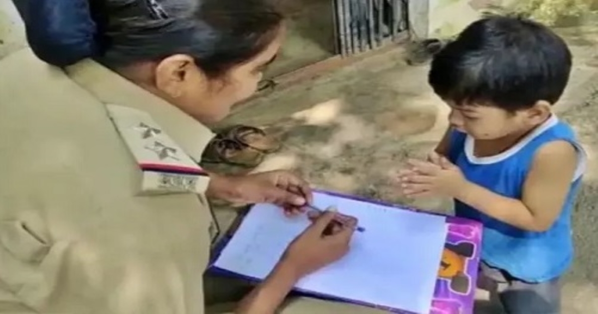 The video of the boy's complaint is going viral 