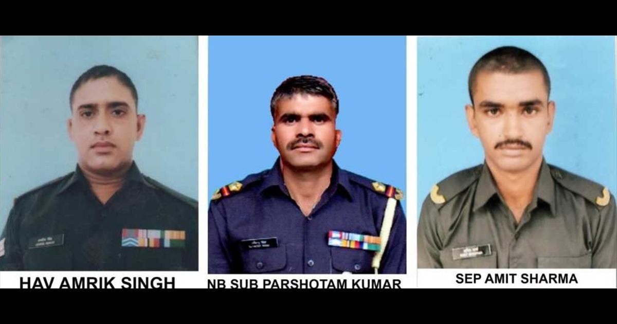 Army vehicle overturned in Kashmir; Three soldiers lost their lives..