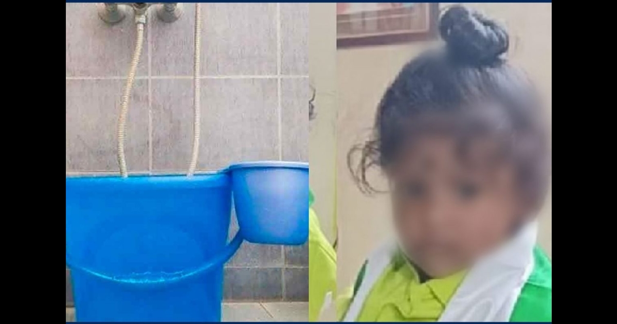 A one-year-old child fell into a bucket of water andea suffocated to death.