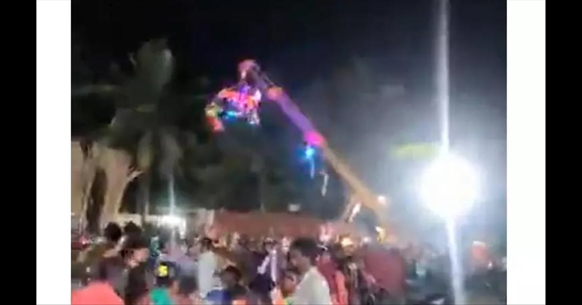Three killed in temple festival crane collapse accident... Tragedy in Arakkonam...