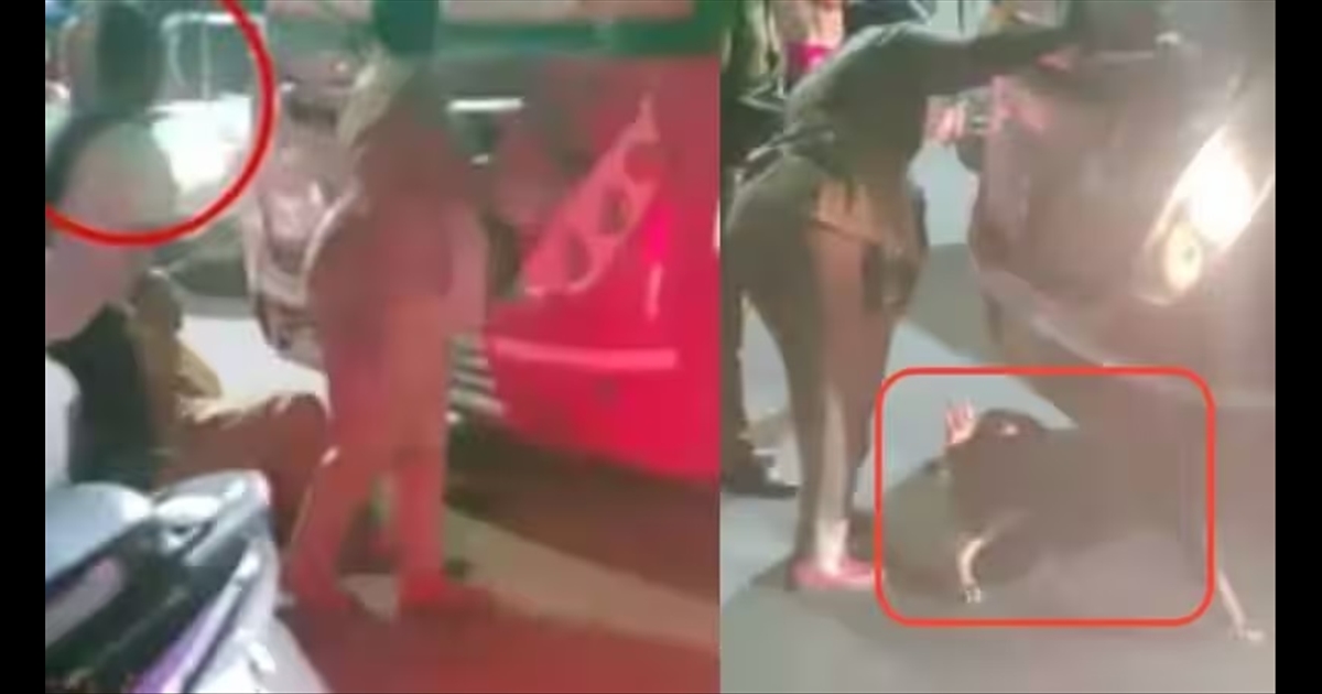 Drunken women who ran riot in the middle of the road; Atrocity in Chennai...