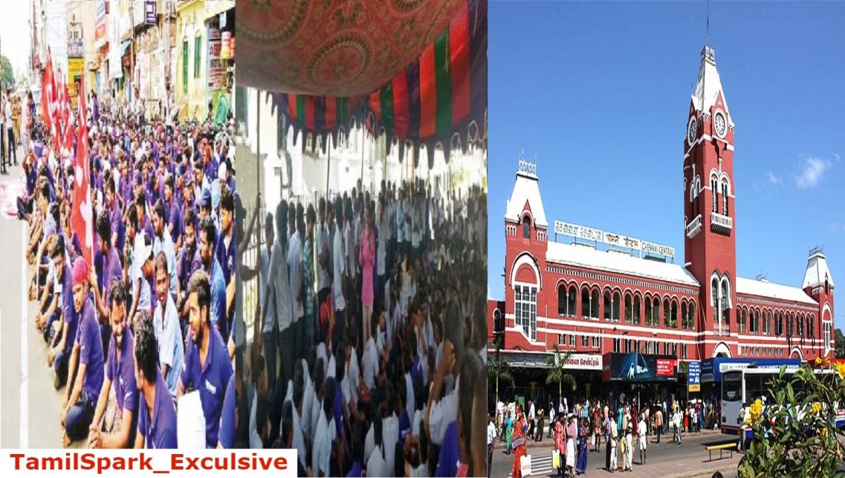 Chennai Kanchipuram Limit Vallakkottai Sipcot Bike Company Employees Read to Protest 