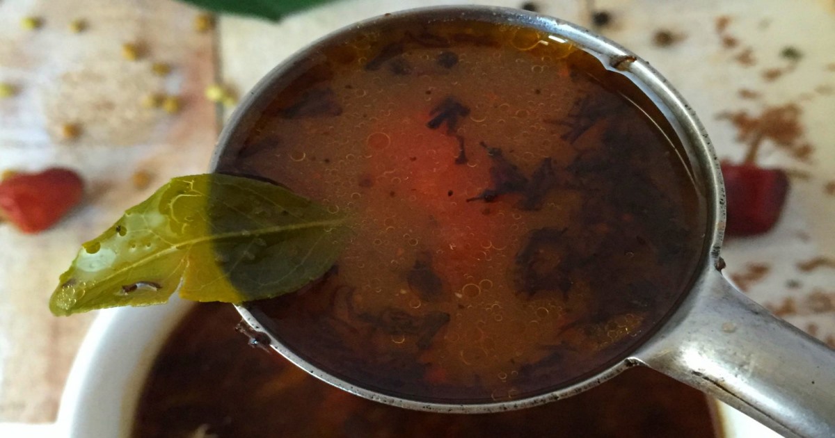 How to Prepare Veppam Poo Rasam Tamil 