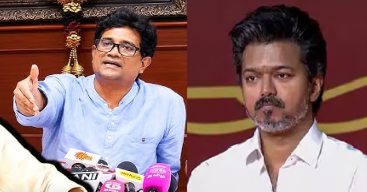 dmk ex mla ezhilan naganadhan about vijays trichy speech
