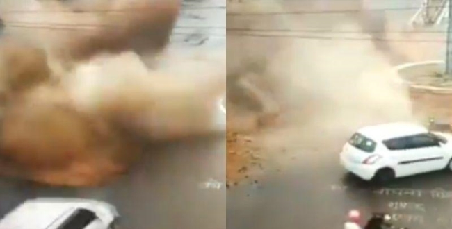 Water pipe blast in Rajastan viral video