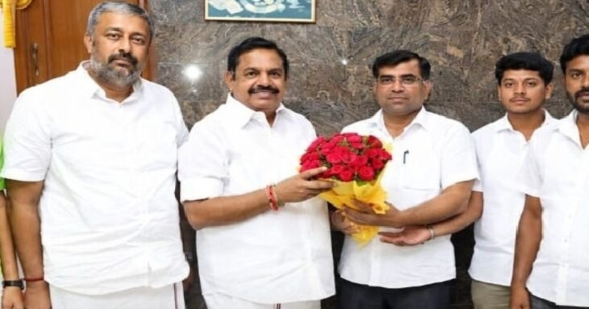 tvek-union-secretary-panneerselvam-joins-aiadmk