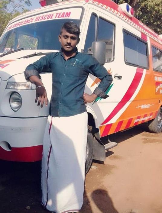 ambulance drivers saved a boy baby