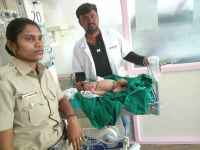 bengaluru constable breastfeeds infant found abandoned