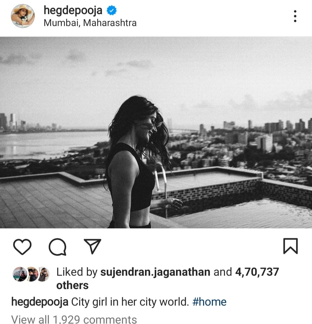 Actress Pooja Hedge