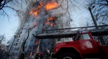 Terrible fire in the apartment .. 10 people were killed in the fire ..!