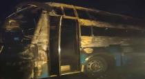 Private-bus-catches-fire-in-Karnataka-5-killed
