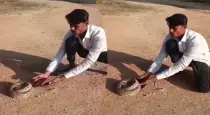 Man-lifts-deadly-snake-from-ground