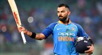 ICC fined 25 percentage for virat kohli for arguing with umpire