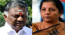 nirmala sitharam refused meeting ops