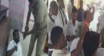 AIADMK DMK Clash in Thiruvalam Police Station AIADMK Village Deputy Admin Leg Fractured 