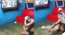 Instagram Trending Video about Man Bathing on Home Watching TV Due to Rain Flood 