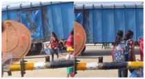 Youths-cross-railway-track-under-moving-train-video-vir
