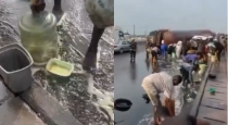 Nigeria-lagos-petrol-tanker-crash-people-collect-fuel
