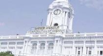 Chennai Municipal Corporation Commissioner Warning Banner of Political Parties 