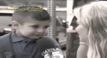 a Child Answer with Smile and Cry about Question Are You Miss Your Mom 