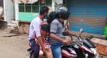 Andhra man ride bike with mother dead body