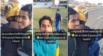 captain ms dhoni lift to young cricketer video viral 