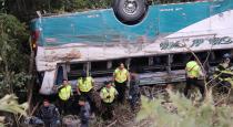 Ecuador Country Bus Accident 18 Died on Spot 25 Injured 