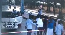 Manitha Urimaigal Kazhagam Party Secretary Attacks Toll Gate Workers 