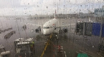 Flights delay due to heavy rain in chennai  